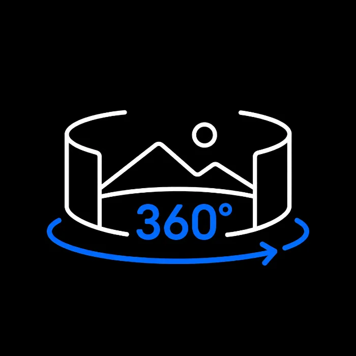Immersive 360° icon – virtual reality feature for medical congress presentations