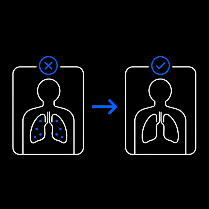 Before and after visualization icon – comparative 3D feature for medical presentations