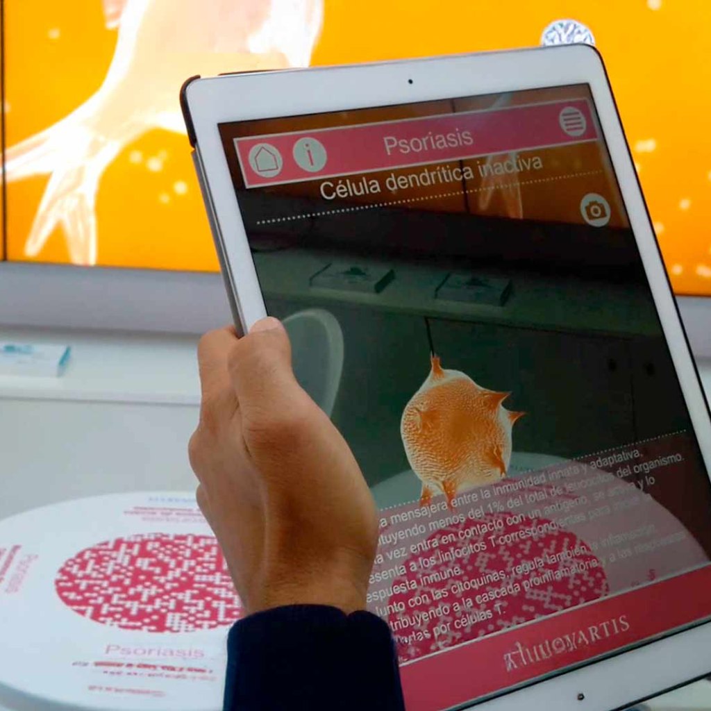 Novartis psoriasis augmented reality MOA