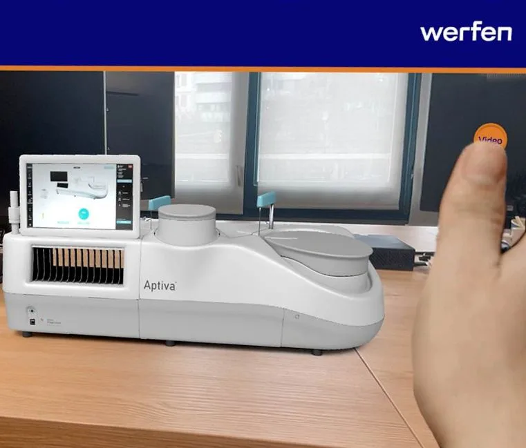 Werfen AR device training – augmented reality simulation for lab equipment